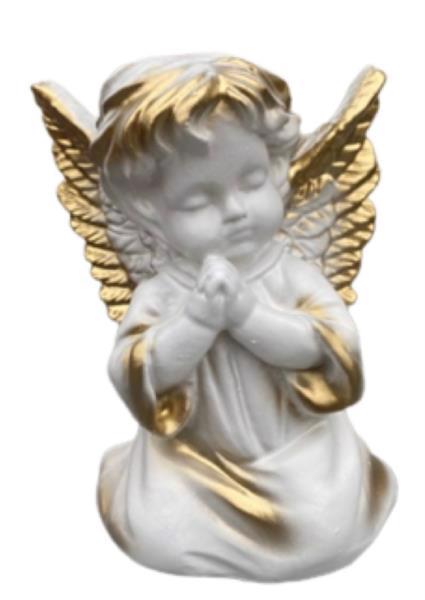 Статуетка UC Ангел молиться у сукні золото 26см