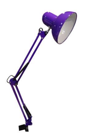 Лампа наст. офісна LUMANO LU-074-1800 60W E27 струбцина фіолет.