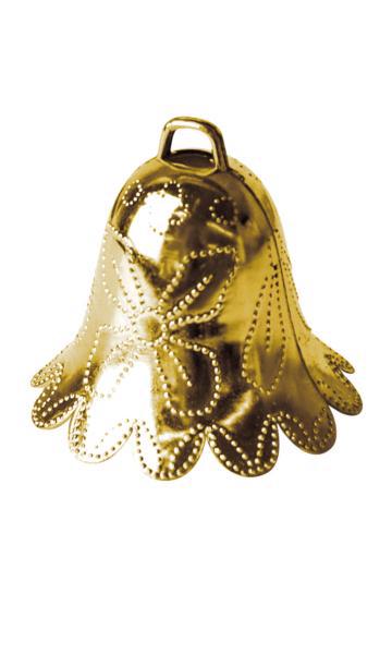 Іграшка новорічна "Дзвіночок" 3.8см 12шт золота IMP CZS-19289