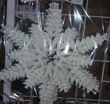 Прикраса новорічна Сніжинка №8 d-23см пласт. біла 4580