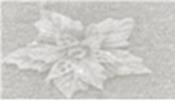 Прикраса новорічна DLT Квітка 11.5см білий HFK913W