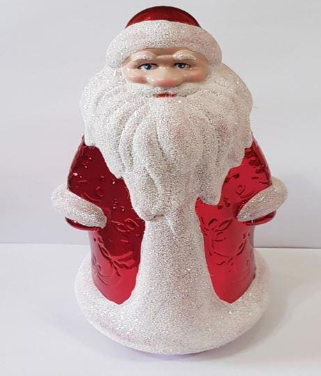 Фігура новорічна Дід Мороз гальваніка 22см пластик 4238