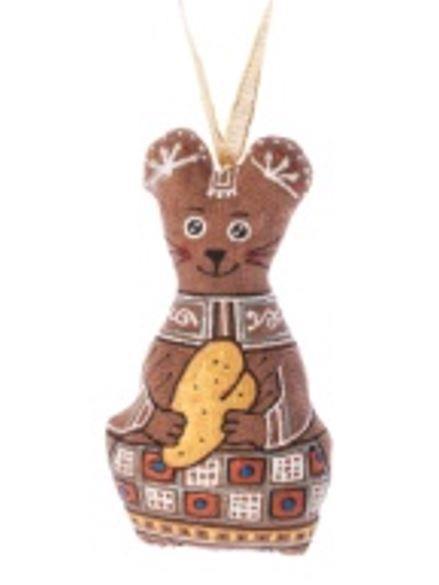 Іграшка новорічна КОЗА ДЕРЕЗА "Мишка-шкряботушка" 2011016002