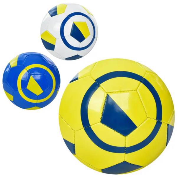 М'яч футбольний р.5, ПВХ гладкий, 3 кольори EV3283