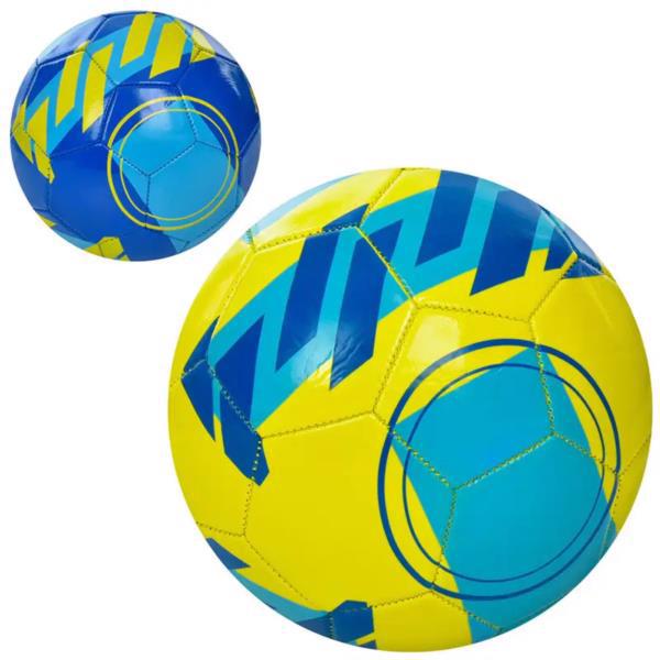 М'яч футбольний р.5, ПВХ гладкий, 5 кольори EV3334