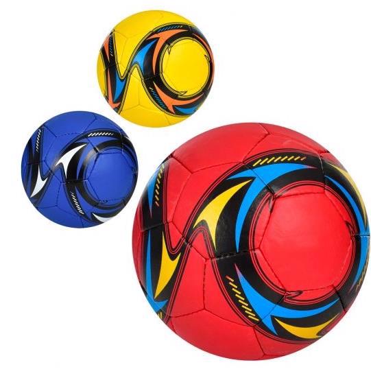 Мяч футбольный р.5, ПВХ гладкий, 3 цвета 2500-258