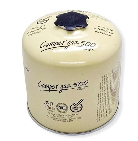 Балон (картридж) газовий 500г CAMPER GAZ Valve 120037