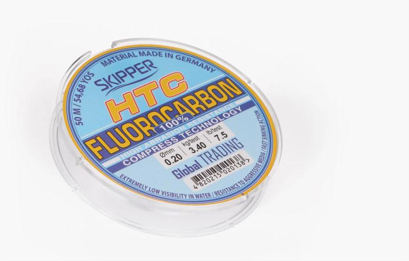 Леска рыболов. SKIPPER HTC Fluorocarbon d0.12мм 50м HC0004624