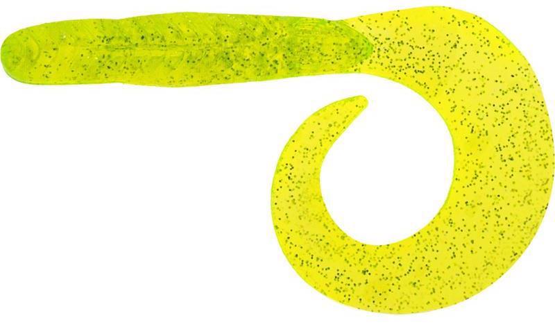 Приманка силикон. FISHING DRUGS Snake Twist 2.5" цв.03 Chartreuse 8шт ST0250302