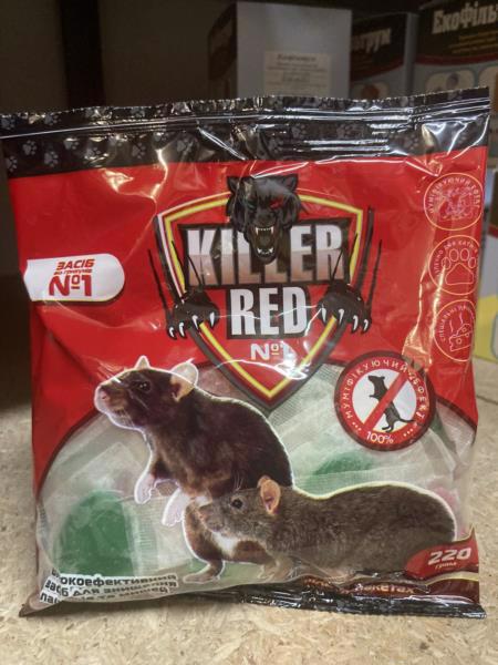 Средство от крыс Red kiler микс тесто 220г